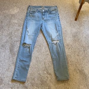 Sz 29 Dear John Distressed Ankle, Mid-Rise,  Skinny Jean.